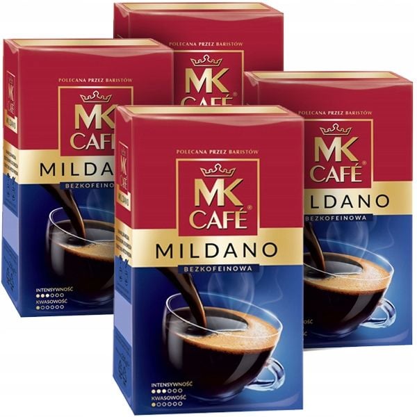 4 x Kawa mielona bezkofeinowa MK CAFE MILDANO 0,25 + videobook GRATIS zdjęcie 1