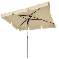 Parasol ogrodowy FLOKS 235x200x125 składany z falbanką beżowy