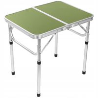Stolik Stół Turystyczny Kempingowy Składany w Walizkę Regulowany 60x45x56cm