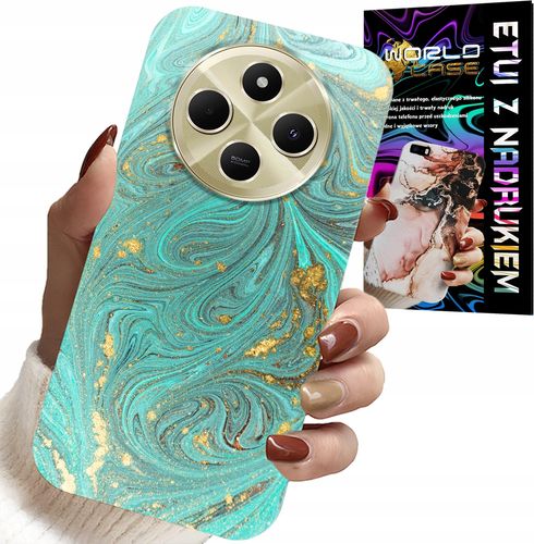 ETUI DO XIAOMI REDMI 14C 4G - MARMURKOWE WZORY + SZKŁO HARTOWANE na Arena.pl