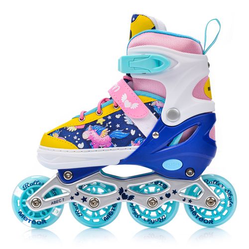 Rolki Regulowane Meteor dla dzieci 4w1 Unicorn LED 2023 34-37 na Arena.pl