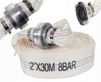 WĄŻ STRAŻACKI DO WODY SZAMBA 2" 30M DO POMPY FAST-FIX MOCNY DŁUGI