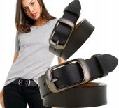 Skórzany Pasek Do Spodni Damski Modny Klamra Boho