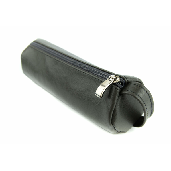 065 Piórnik okrągły na suwak - szary KEMER zdjęcie 1