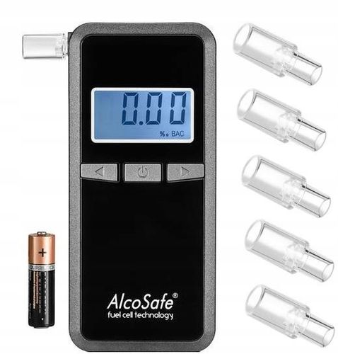 Alkomat elektrochmiczny AlcoSafe F8 Black na Arena.pl