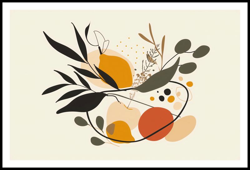 Plakat 91,5x60cm Botaniczny Wir zdjęcie 3