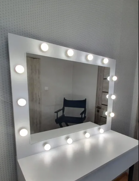 Lustro WHITE do makijażu / makeupu 100 x 80 zdjęcie 1