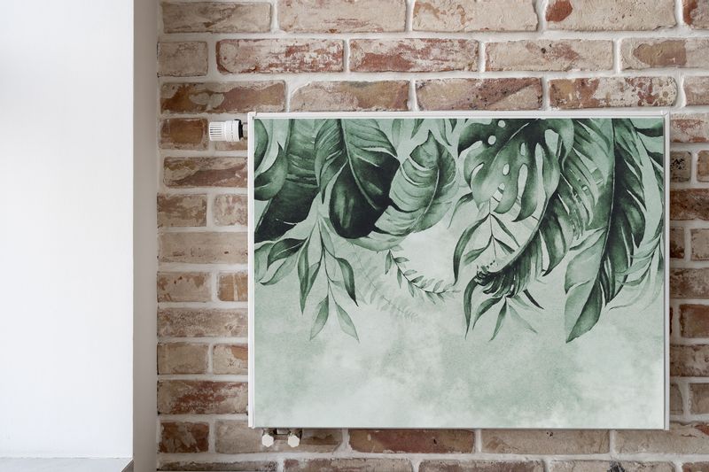 Mata MAGNETYCZNA Kaloryfera Tropikalne Liście Rośliny 100cm x 60cm zdjęcie 6