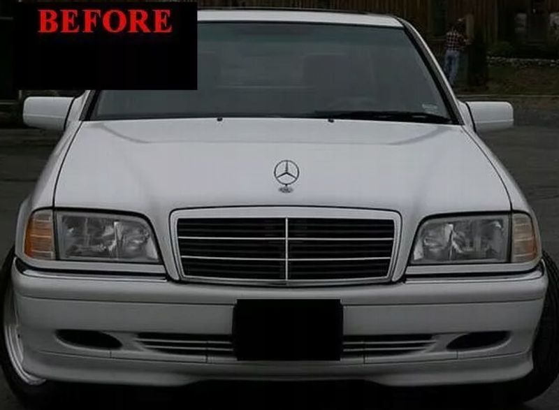 1994-2000 MERCEDES C CLASS- LIstwy chrom grill chromowan zdjęcie 3
