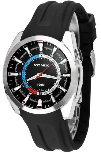 Xonix Uniwersalny zegarek HiTech, samokalibracja, podświetlenie, WR 100M, antyalergiczny na Arena.pl
