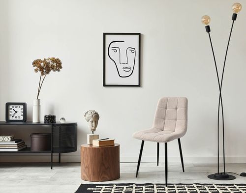 Krzesło boucle DENVER teddy beżowe na Arena.pl