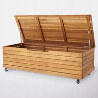 Skrzynia ogrodowa siedzisko DENIA z drewna Akacja