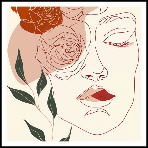 Plakat 80x80cm Beż i Twarz na Arena.pl