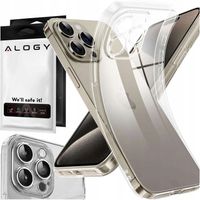 2 x Etui do iPhone 15 Pro obudowa Case silikonowe przezroczyste ochrona apa