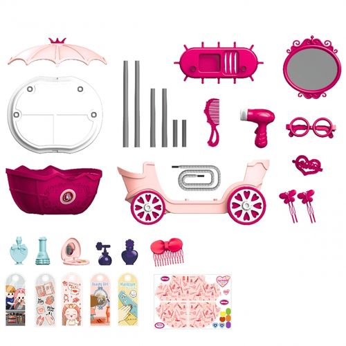 WOOPIE Salon Piękności Urody Toaletka na Kółkach Wózek Wlizka 31 akc. 4w1 na Arena.pl