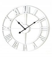 2 x Zegar ścienny metalowy LOFT 40 cm biały w2