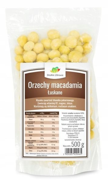 Orzechy MACADAMIA MAKADAMIA świeże 500g zdjęcie 4