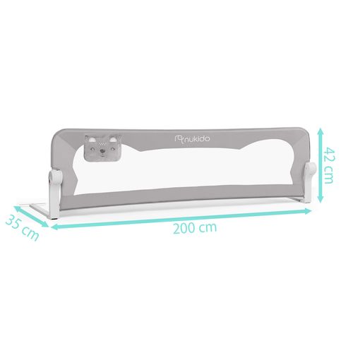 Barierka ochronna do łóżka zabezpieczająca bramka blokada 200 cm Nukido na Arena.pl