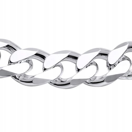 Bransoleta Srebrna Męska Bransoletka GRUBA Srebro 925 Pancerka PEŁNA na Arena.pl