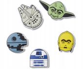 Przypinki Ozdoby Jibbitz Charms Piny Do Butów Crocs Star Wars 5 Pack