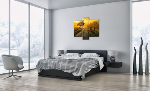 Obraz Na Płótnie - Droga Pole Łąka - 95X80 Cm - Cb95X80-3851 na Arena.pl