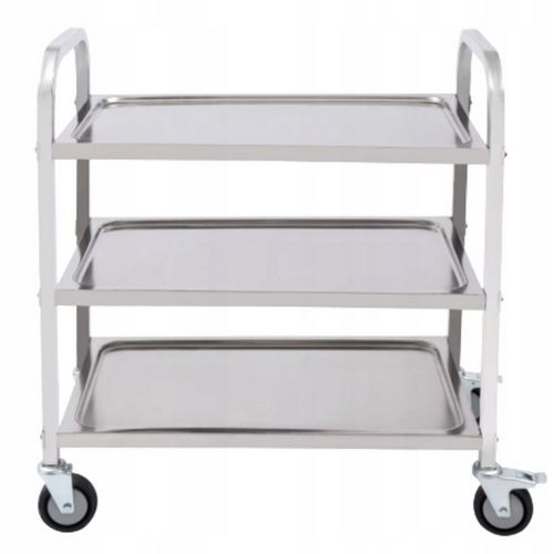WÓZEK KELNERSKI CATERINGOWY 3 PÓŁKOWY STAL NIERDZEWNA 240 KG 95x50x93 CM na Arena.pl