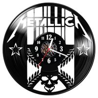 Zegar ścienny z płyty winylowej Metallica 1568.14