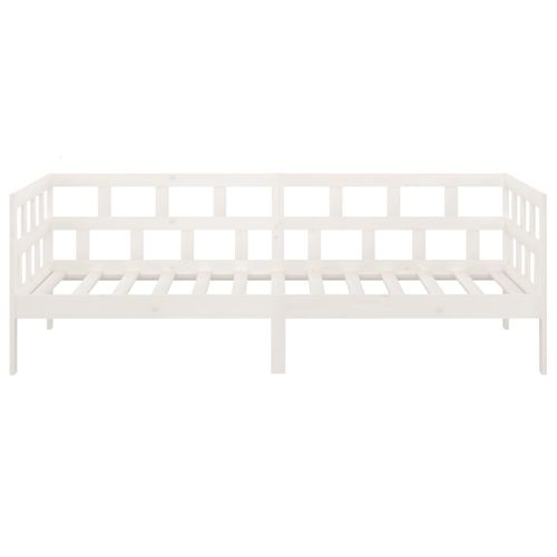 Łóżko dzienne, białe, lite drewno sosnowe, 90x200 cm na Arena.pl