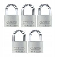 ZESTAW 5 KŁÓDEK ABUS TITALIUM 64TI/35 SYSTEM JEDNEGO KLUCZA