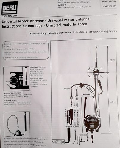 BERU A 350 - ANTENA na Arena.pl