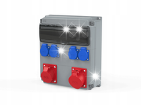 PCE ROZDZIELNICA BUDOWLANA OPOLE IP54 32A/5P 16A/5P 4x 16A/2P+Z 909110002W