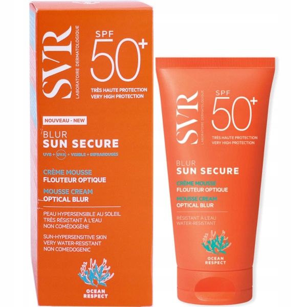 SVR SVr Sun Secure Blur SPF50+ krem do opalania 50 ml zdjęcie 2