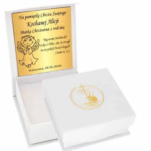 Łańcuszek Złoty 333 Krzyżyk Chrzest Komunia Grawer na Arena.pl