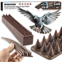 10x PLASTIKOWE KOLCE NA PTAKI PRZECIW PTAKOM SKUTECZNA OCHRONA NA GOŁĘBIE