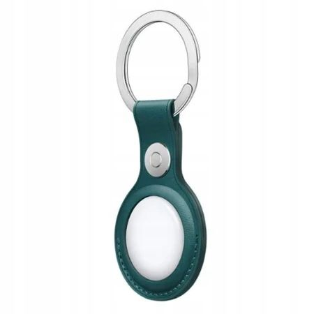 BRELOK SKÓRZANY ETUI APPLE AIRTAG LEATHER KEY RING ZIELONY FOREST GREEN na Arena.pl