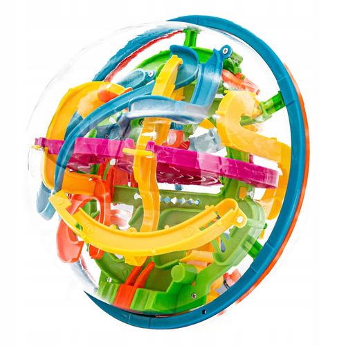 Zręcznościowa Gra Inteligentna KULA LABIRYNT 3D przeplatanka łamigówka 18CM na Arena.pl