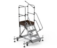 Drabina magazynowa podest jezdny HIGHER 87PRO 8703 3 stopnie + podest