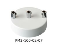 Podsufitka Biała 3 otwory 100mm + chrom