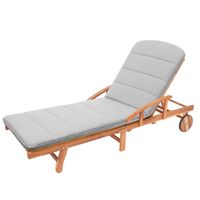 Poduszka AMELIA na długi leżak ogrodowy plażowy, materac 185x60x6cm