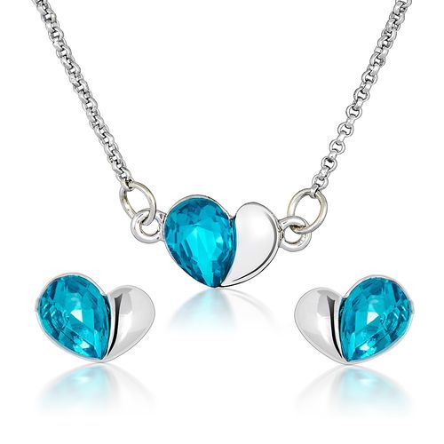 KOMPLET SWAROVSKI ELEMENTS SERDUSZKA PREZENT VA54 na Arena.pl
