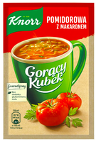 KNOR POMIDOROWA Z MAKARONEM 19G GORĄCY KUBEK