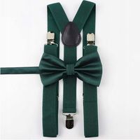 Komplet SZELKI męskie i MUCHA butelkowa zieleń