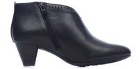Clarks Botki damskie - Denny Frances - rozmiar 35,5 - czarna skóra gładka