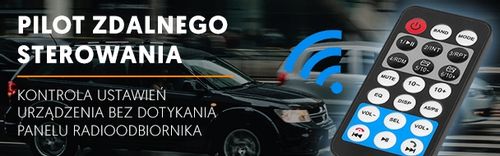 Radio samochodowe 1DIN Bluetooth USB Pilot ISO na Arena.pl