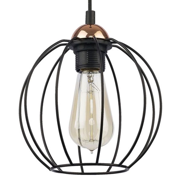 Okrągła lampa wisząca Galaxy 1644 TK Lighting industrialna czarna miedziana zdjęcie 1