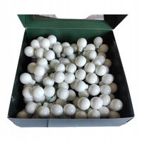 Bombki szklane na druciku BIAŁE 2cm 144SZT