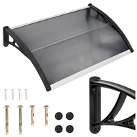 Daszek nad drzwi zadaszenie 120 x 80 cm szary