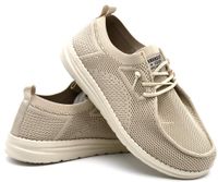 Półbuty męskie American Club LE07 - beżowe 40