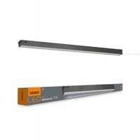2 x Łączona lampa liniowa LED VIDEX 50W 1.2М 5000K 5000Lm Czarna