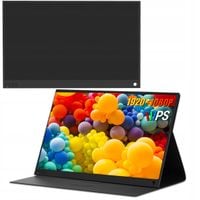 Monitor przenośny DO LAPTOPA TELEFONU KONSOLI 15,6" ZEUSLAP P15A + NORTON